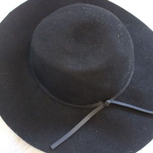 Black Wide Brim Hat